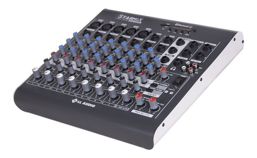 Mesa De Som 8 Canais Usb Bluetooth Fm Xms802 Canais Balanceados Saída De Fone Ouvido Nca Full