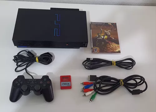 Playstation 2 Slim Ps2 Slim + Hd 500gb Lotado de Jogos