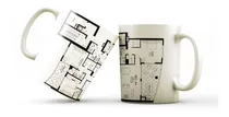 Comprar Taza Cerámica Arquitecto Plano Arquitectónico Personalizado