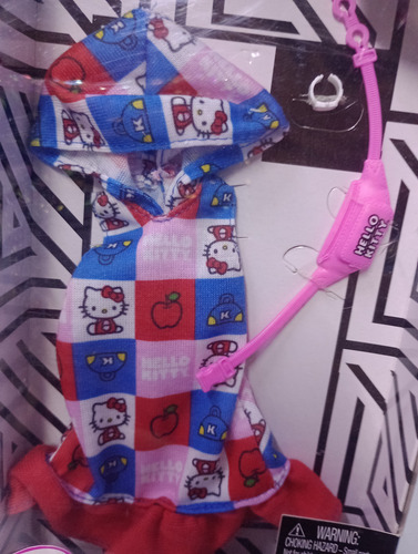 Accesorio Barbie - Ropa: Vestido Hello Kitty (Usado)
