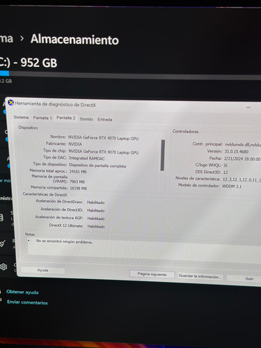 Proart Studiobook16 Oled Core I9-13980 32gb 1tb Rtx4070 Negro (Usado)
