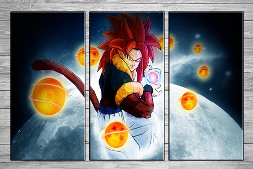 Oferta Cuadros Dragon Ball Goku Shenlong Vegeta 90x57 Cm N9