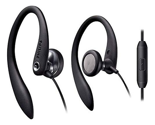 Producto Generico - Philips Auriculares Deportivos Sobre La. Color Negro