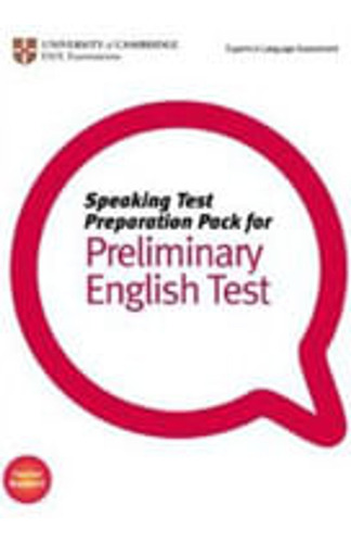 Speaking Test Preparation Pack For Pet With Dvd