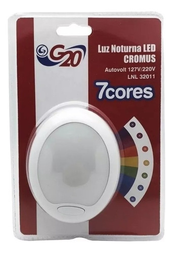 Luz Noturna Led Cromus 7 Cores Autovolt -g20
