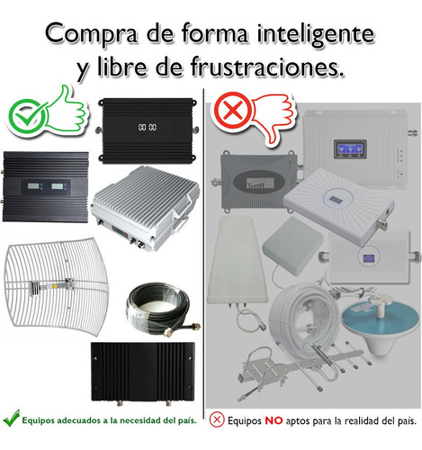 Imagen 2 de 8 de Amplificador De Señal Celular Repetidora 5 Vatios 2g 3g 4g