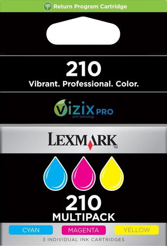 Lexmark #200c/m/y Return Program Ink Cartridge Pack (14l1357