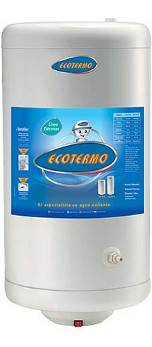 Termotanque Electrico Ecotermo 70 Litros Conexion Inferior Color Blanco