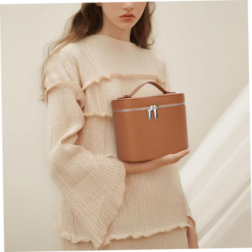 Bolsa De Maquillaje, Estuche De Tocador Cuero Pu Con