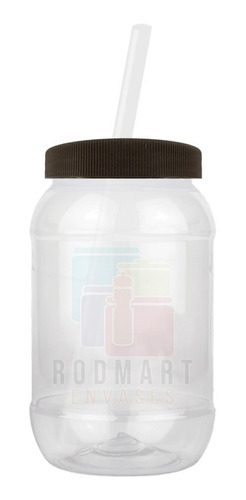 Imagen 5 de 9 de Mason Jar,bules,dulceros 500ml Popote 100pza Lisas