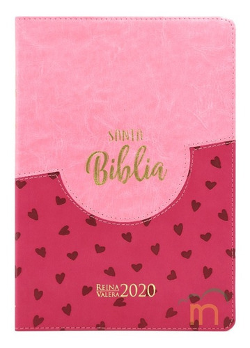 Biblia Reina Valera 2020 Ultrafina Letra  Grande Rosa