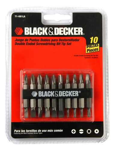 Set De Puntas Black + Decker 71-081la