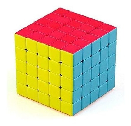 Cubo Mágico Profissional Total Colors 5x5x5 Jiehui Toys