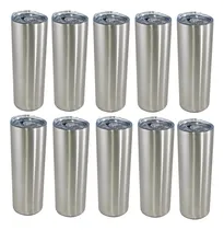 Comprar Kit 10 Piezas De Termos Skinny 20oz De Acero Inoxidable