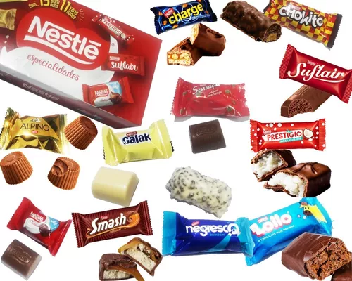 Kit 3 Caixa De Bombom Nestle + 12 Barras Chocolate Nestle - Escorrega o  Preço
