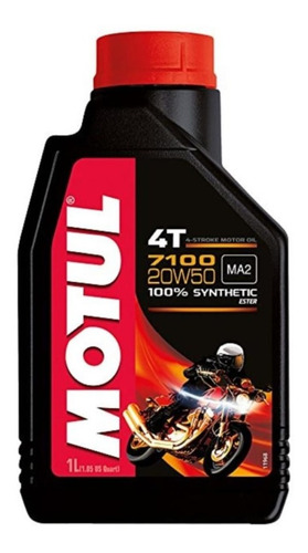 Aceite P/motor Motul 4t 7100 20w50 Sintético Rider One