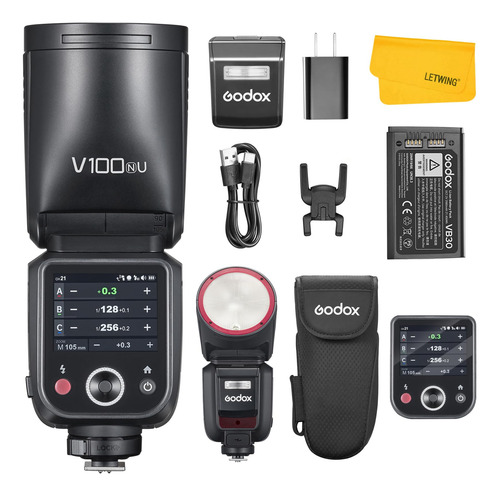 Godox V100n V100 N Flash Para Nikon, 2.4g 100ws Ttl Flash