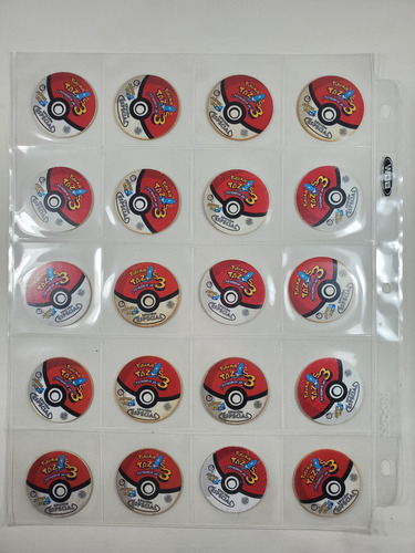 Colección De Tazos Pokémon 3 Sin Sticker 88/88 Piezas (Usado)