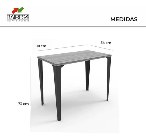 Escritorio Vitto Black Castaño | Contado