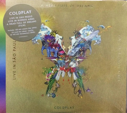 Cd / Dvd Coldplay Catalogue Live Sao Paulo Head Full Dreams