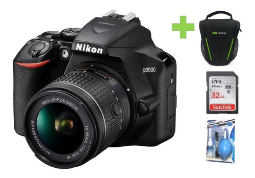 Camara Nikon D3500 18-55mm+32gb+bolso+kit De Limpieza