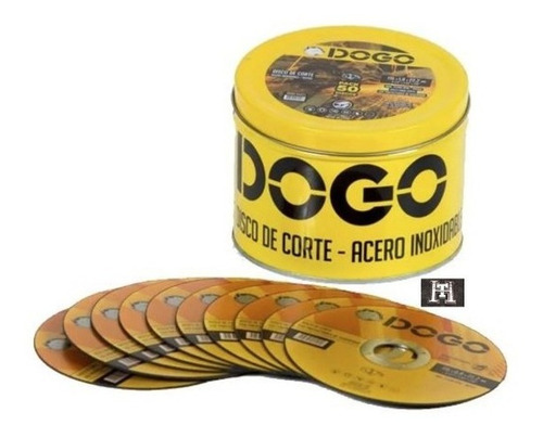 Imagen 1 de 9 de 50 Discos De Corte Amoladora 115 X 1,6 Acero Inoxidable Dogo