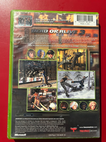 Dead Or Alive 3 Xbox (Usado)