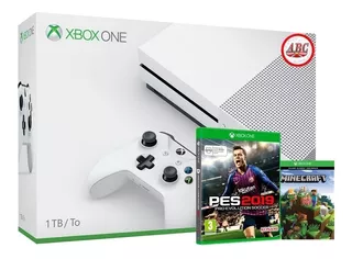 Consola Xbox One S 1tb Pes 19 + Minecraft ! Promocion !