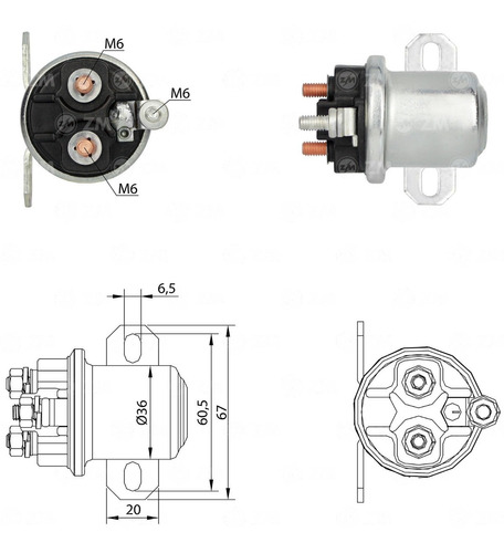 Solenoide Auxiliar Zm 3-409 Mercedes Benz Camiones Cummins 