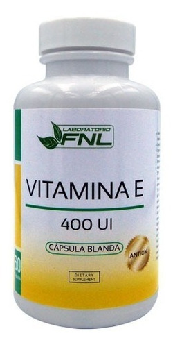Vitamina E 400 Ui, 60 Cápsulas Fnl