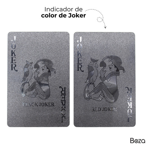 Baraja Negra Poker Black 100 Dolares Cartas