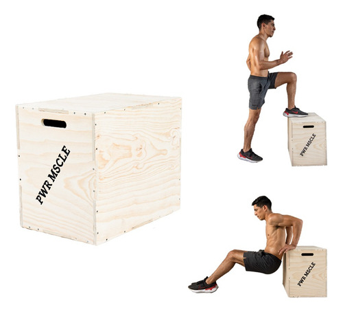 Caja Pliometrica Para Salto Box Jump Multifuncional 50x40x60