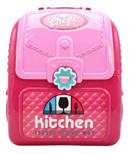 Cocinita Backpack Portatil 2 En 1 Little Chef Set 008-961a
