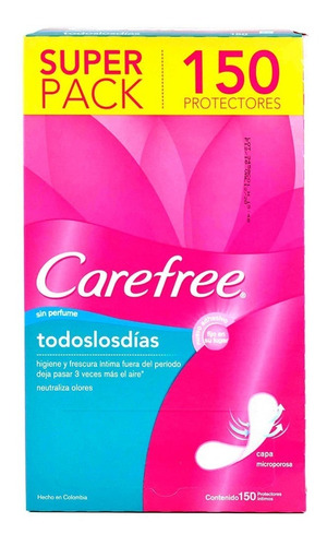 Carefree Todos Los Dias X 150 Unidades