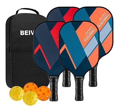 Beives Pickleball Paddles Juego De 4 Raquetas De Pickleball 