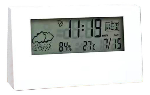 Despertador Digital Con Pantalla Lcd Meteorológica, Zumbido