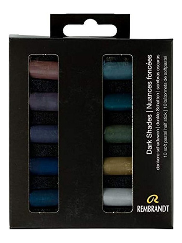 Rembrandt Soft Pastel Micro Set, 10 Medias Barras, Seleccio