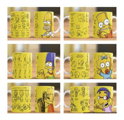 22 Plantillas Los Simpson Tazas Sublimacion Pdf