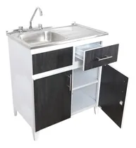 Comprar Fregadero Con Tarja Cocina Gabinete De Lamina 80cm Turmalina