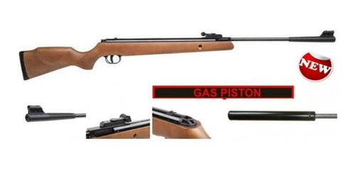 Rifle Nitro Piston Gold Cup 5.5 + Mira 4 X 32 Y 360 Chumbos