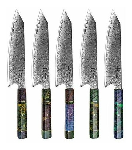 Damascus Chef Knife Kiritsuke Hajegato Unique One Of Kind 8