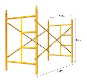 Andamios Tubulares Reforzados De 1,50 Mts Y 2,00 Mts Nuevos