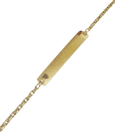 Pulsera Identidad Adulto Oro 18k 2.1 Gr Mujer Grabado Gratis