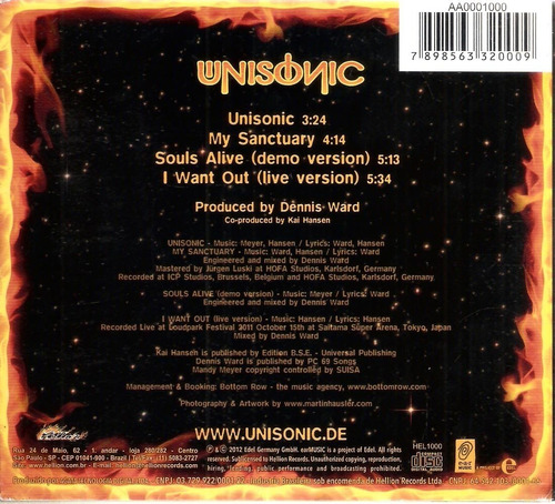 Cd Unisonic - Ignition Mini Album (digipack) (Usado)