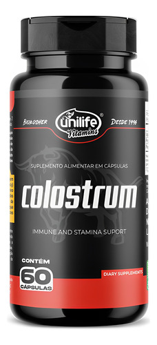 Colostrum Unilife Colostro Bovino 60 Cápsulas