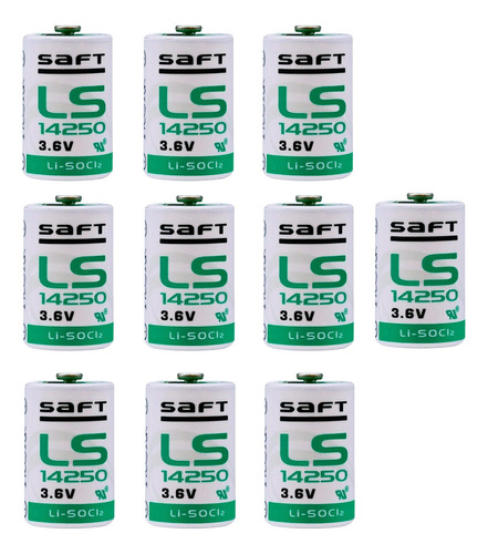 Ls14250 Marca Saft  3.6 Volts 1.2 Ampers 10 Piezas