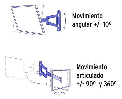 Soporte Para Pantallas 14 A 40 Mov. Angular/articulado 48428