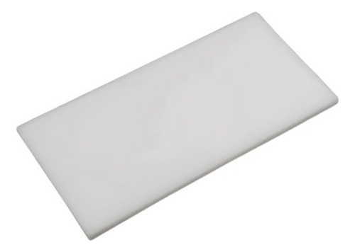 Tábua Placa P/ Corte Carnes Polietileno 100 X 50 Cm X 08 Mm Cor Branco Lisa