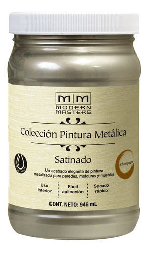 Pintura Metálica Modern Masters - Base Agua () Color Champagne Satinado