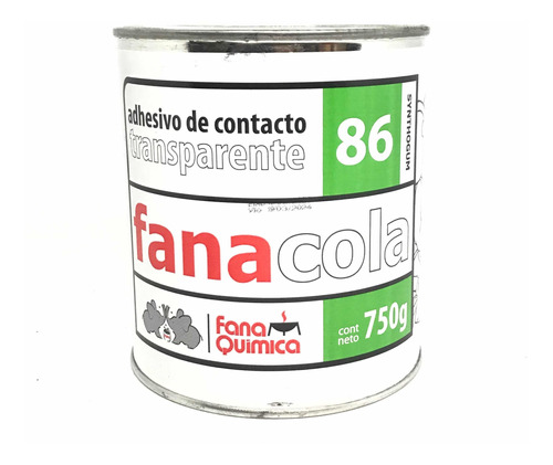 Adhesivo De Contacto Transparente Fana 86x400gr. 